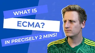 What is ECMA What is ECMA script - 2min explanation of how ECMA is related to Javascript