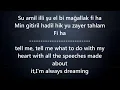 zanil zanil with lyrics + translation
