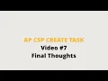 AP CSP Create Task Final Thoughts -OLD UPDATED PLAYLIST LINK IN COMMENTS--