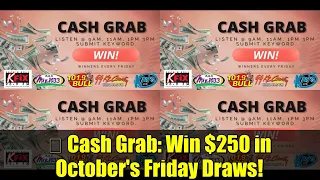 Cash Grab Win 250 In October S Friday Draws Official Rules And Schedule 