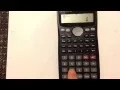 Negative Exponents How to enter negative exponents in your Calculator Casio fx-991ms