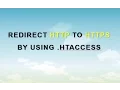 Redirect HTTP to HTTPS By Using htaccess