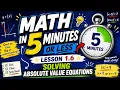 Solving Absolute Value Inequalities