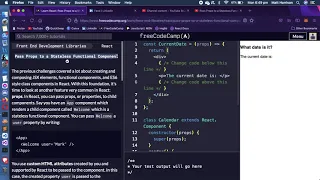 Pass Props to a Stateless Functional Component - freeCodeCamp