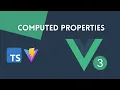 Vue 3 Computed Properties TypeScript