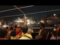 Ganga arti seen from boat varanasi Babu try sushi for d first time