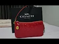 Coach Penn Shoulder Bag in Patent Red Signature Leather