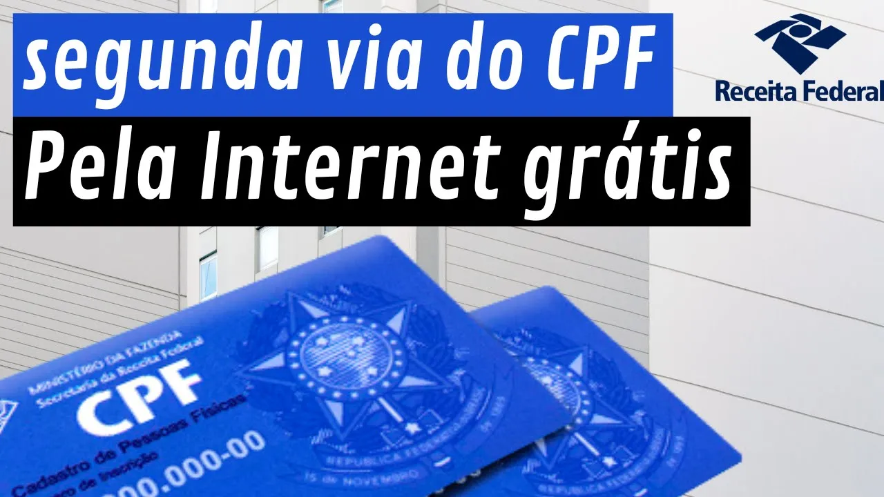 Olá. Nesse vídeo mostramos como acessar o site da Receita federal e imprimir a 2ª Via do seu CPF de . 