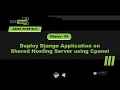 Wiztec WADP B-01 Deploy-02 Deploy Django Application onShared Hosting Server using Cpanel