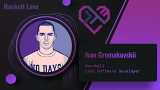 Ivan Gromakovskii about his talk Exceptions and concurrency