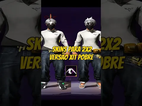 skins para 2x2 camisa de mestre pobre #pobrelkskins #freefire #combinaçãoff