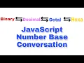 Number Base Conversion in JavaScript toString javascript bangla tutorial