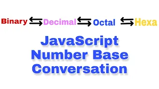 Number Base Conversion in JavaScript toString javascript bangla tutorial