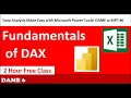 Download Lagu DAME 06: DAX Fundamentals in Power BI \u0026 Power Pivot: 2.5 Hour Free Class