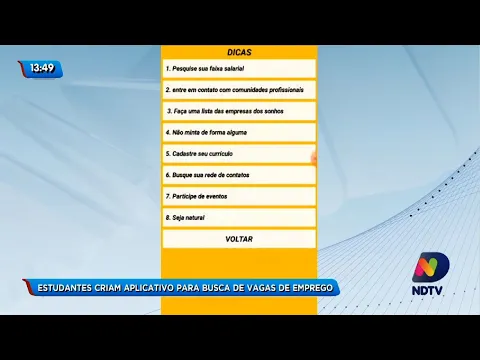 Estudantes Catarinenses criam aplicativo para busca de vagas de emprego