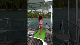Morning yoga in paradise
