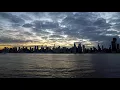 Edgewater New Jersey Sunrise Manhattan NYC 4K