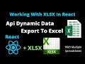 React Export Data With XLSX To Excel Using Api Export Data Using XLSX Excel Sheets In React