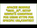Apache module mod - jk Setup rewrite condition for using https for specific