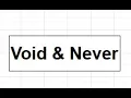 Void Never function in Typescript
