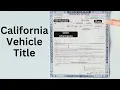 How to Transfer a Car Title in California