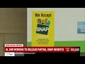 Alabama DHR working to release partial SNAP benefits
