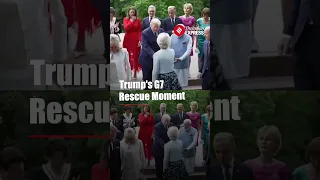 Trump Saves French First Lady Brigitte Macron From Fall At G7
