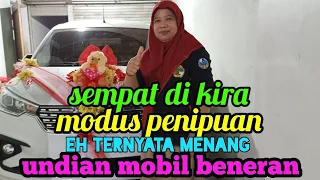 viral awalnya ibu ini sempat kaget di datangi pihak bank tanpa di sangka malah dapat undian mobil
