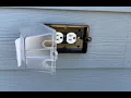 Weatherproof outlet cover - see it installed ENERLITES Extra-Duty Weatherproof Enclosure Outdoor O