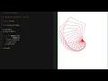 Spiral Pentagon in Python Turtle