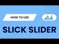 How to use slick slider in html How to use jQuery Plugin on your project