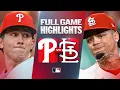 PHILLIES vs CARDINALS Full Game Highlights August 10 2026 MLB Season