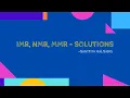 IMR NMR MMR - SOLUTIONS