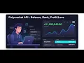 Polymarket API Balance User Name Leaderboard rank and historical records