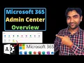 Microsoft 365 Admin Introduction Microsoft365 Admin Center Overview M365 Administration O365