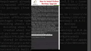 How to Install Python MoviePy Upgrade 2 0 0 dev2