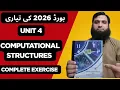 11th class Computer new book 2025 PCTB chp 4 Computational Structures punjab board