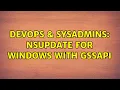 DevOps SysAdmins nsupdate for Windows with GSSAPI