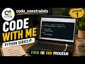 Python Code With Me Episode 1 Even or Odd Program in Python Beginners Must Watch
