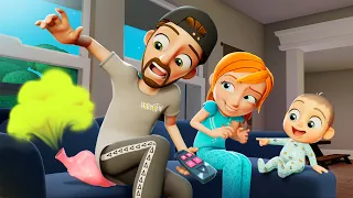 CRAZY BABY SONGS!!  Adley Niko & Navey sing nursery rhymes in a fun Family Cartoons bedtime routine