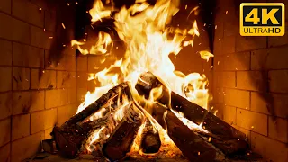 FIREPLACE AMBIENCE NO MUSIC With TRANQUIL FIRE SOUNDS And EVENING WARMTH For AMBIENT SLEEP 