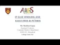 L-4 If Else Working Execution in python