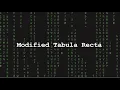 Cryptography - Modified Tabula Recta