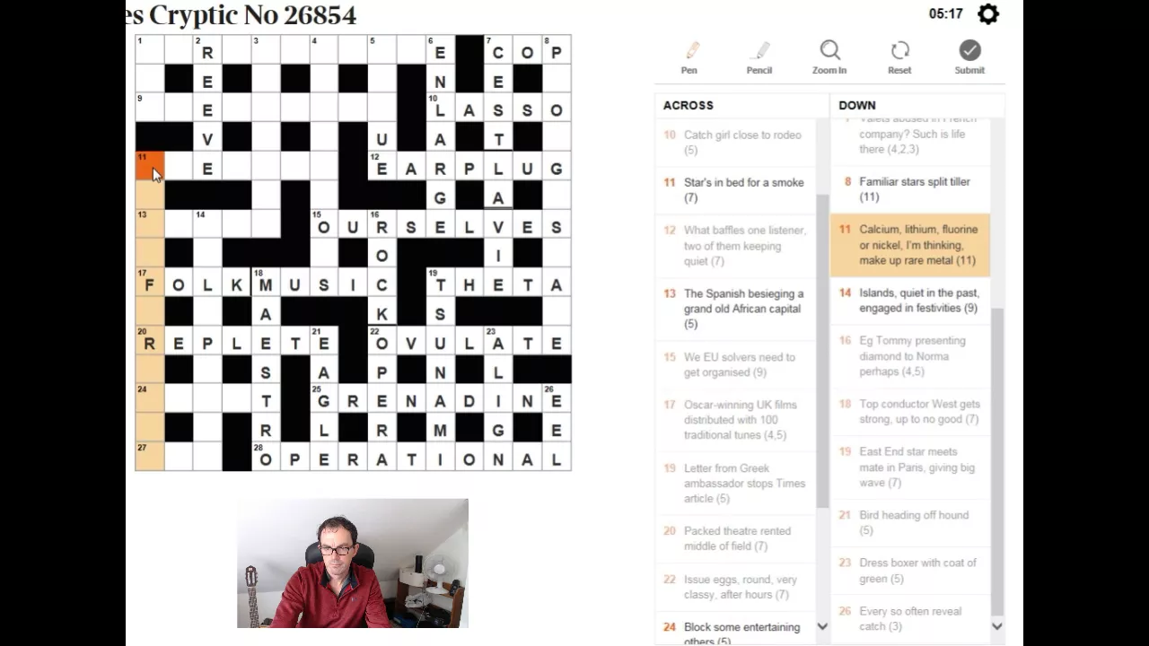 How to solve The Times crossword:  12 Oct 2017