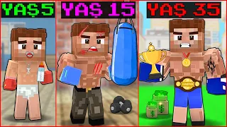 DOĞUMDAN ÖLÜME KAFES DÖVÜŞÇÜSÜ ALİ'NİN HAYATI! 😱 -Minecraft