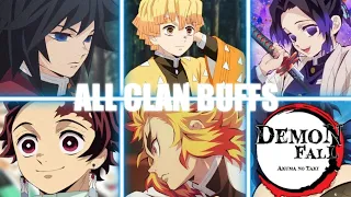 ALL CLAN BUFFS IN DEMON FALL