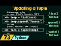 Updating a Tuple in Python