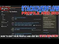 How To Edit Your Profile And Add Bio In Stackoverflow