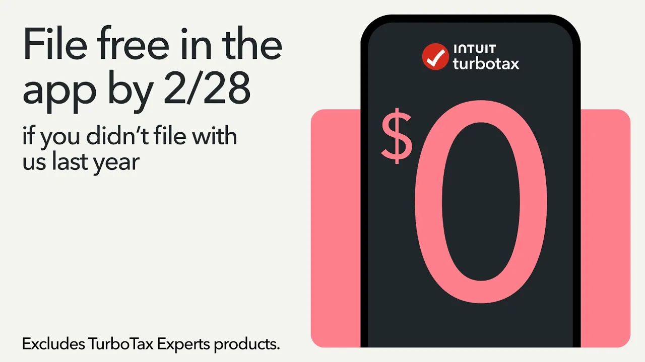 Intuit TurboTax — TurboTax — File Free in the App (YouTube video ad)