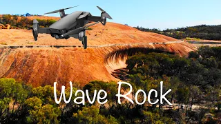 Скала-Волна в Западной Австралии. Земля – шар. Съемки с дрона Mavic Air.